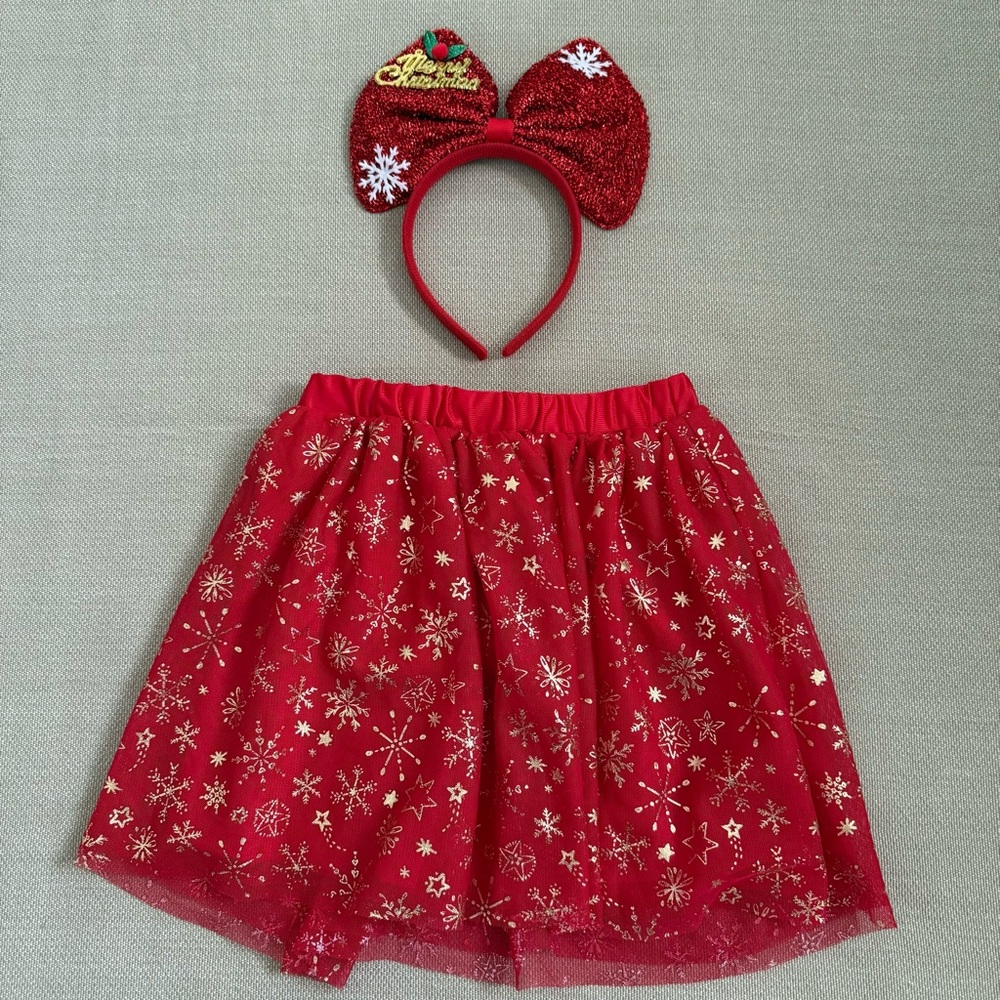 Holiday Time Toddler Girl Christmas Tutu Skirt. Size XS (4-5)